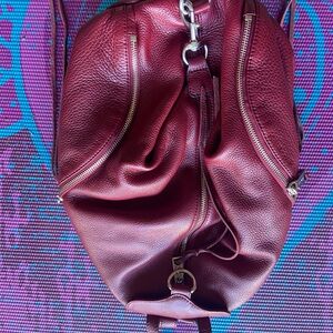 Elegant Red Leather Women's Bag